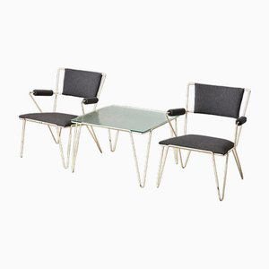 Ultra Lounge Chairs & Coffee Table by Bueno De Mesquita for Spurs / Goed Wonen, 1950s, Set of 3-BPT-1784523