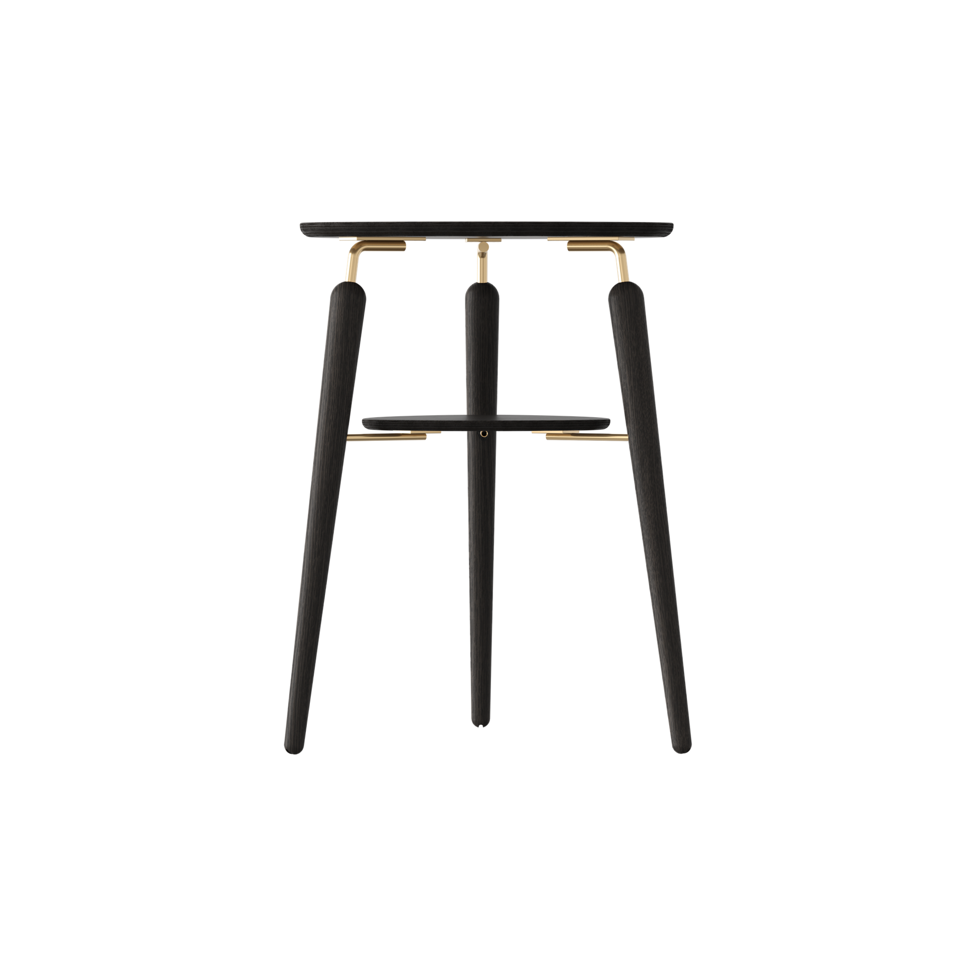 My Spot Side Table by UMAGE #Black Oak/ Brass