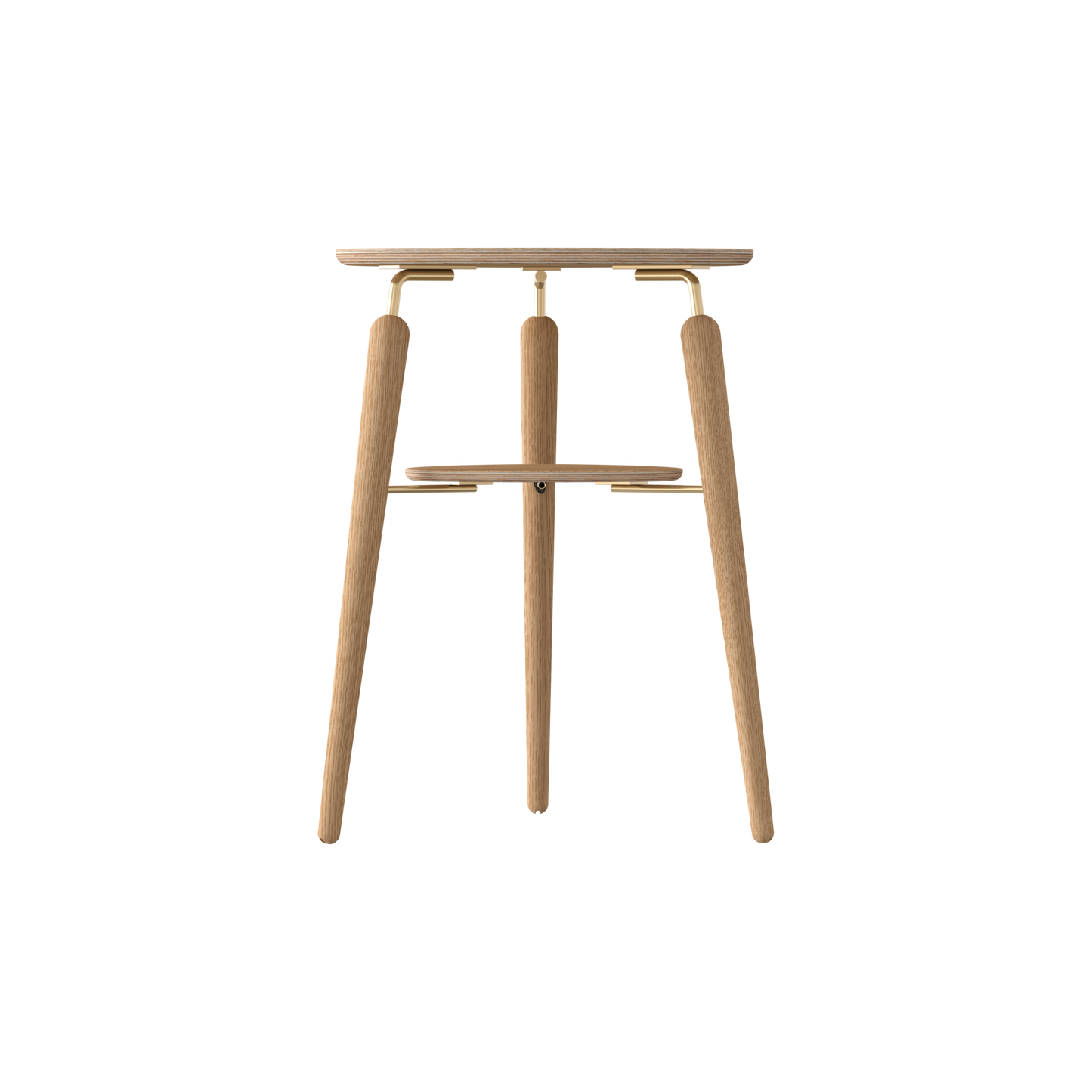 My Spot Side Table by UMAGE #Oak/ Brass