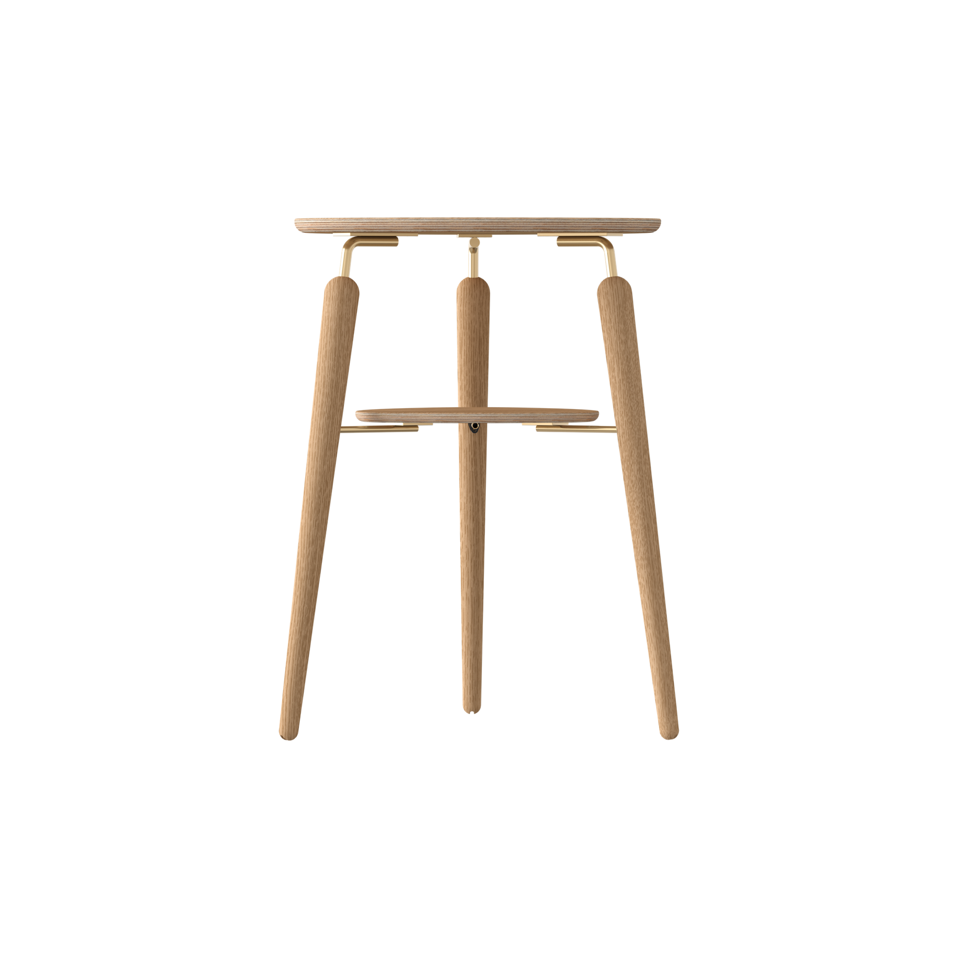 My Spot Side Table by UMAGE #Oak/ Brass