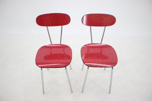 Umakart Chrome-Plated Dining Chairs, Czechoslovakia, 1960s, Set of 6-TZ-713059