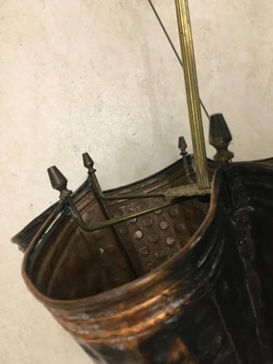 Umbrella Stand in Brass and Copper, 1970s-WQQ-929131