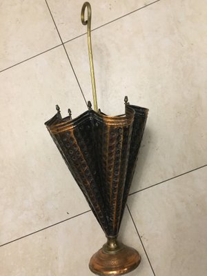 Umbrella Stand in Brass and Copper, 1970s-WQQ-929131