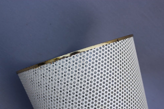 Umbrella Stand in Brass and Perforated Plate from Vereinigte Werkstätten München