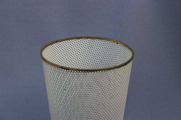 Umbrella Stand in Brass and Perforated Plate from Vereinigte Werkstätten München-FGF-1013041