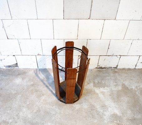 Umbrella Stand in Iron and Wood, 1950s-VCV-982652