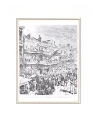 Un jour d'élection - Original Lithograph by H.-T. Hildibrand - 1880 1880-ZCI-758716