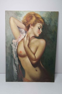 Undressed Woman Painting, 1970s-VQY-857222