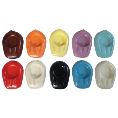 Unique Colored Bakelite Ashtrays from Škoda Car Manufacturer, 1959, Set of 10-TZ-772277