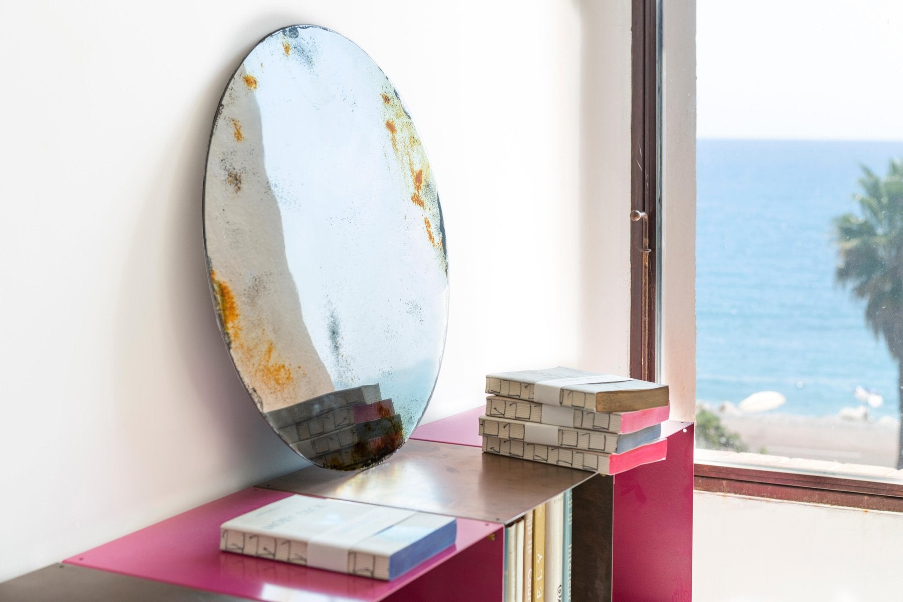 Unique Handmade Grisaille Alice Mirror by Slow Design