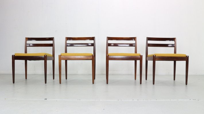 Universe 301 Dining Chairs by Kai Kristiansen for Magnus Olesen, Denmark, 1960s, Set of 4-DT-2026166