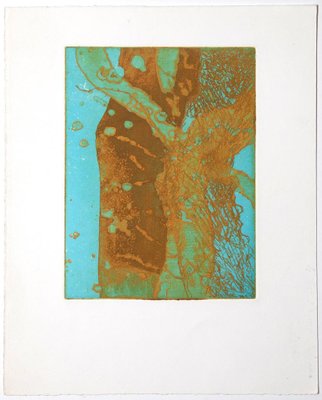 Unknown, Abstract Composition, Mixed Media Etching, Late 20th Century-ZCI-872046