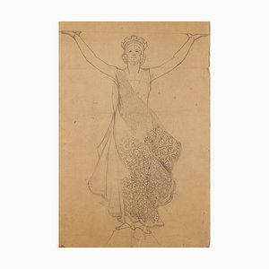 Unknown - Allegory - Original Pencil on Paper - 20th Century-ZCI-872168