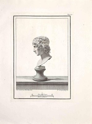 Unknown, Ancient Roman Bust, Original Etching, 18th Century-ZCI-1383114