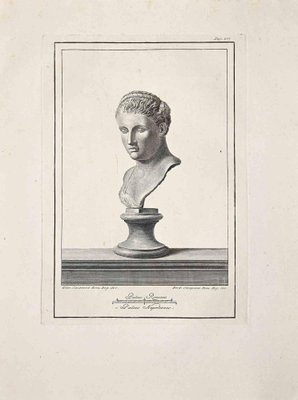 Unknown, Ancient Roman Bust, Original Etching, 18th Century-ZCI-1383117