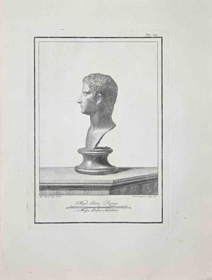 Unknown, Ancient Roman Bust, Original Etching, 18th Century-ZCI-1383108