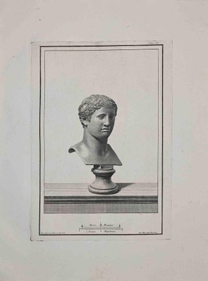 Unknown, Ancient Roman Bust, Original Etching, 18th Century-ZCI-1383102