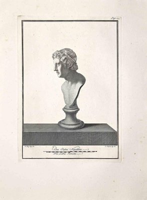 Unknown, Ancient Roman Bust, Original Etching, 18th Century-ZCI-1383116