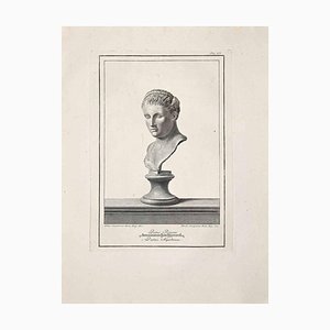 Unknown, Ancient Roman Bust, Original Etching, 18th Century-ZCI-1383117