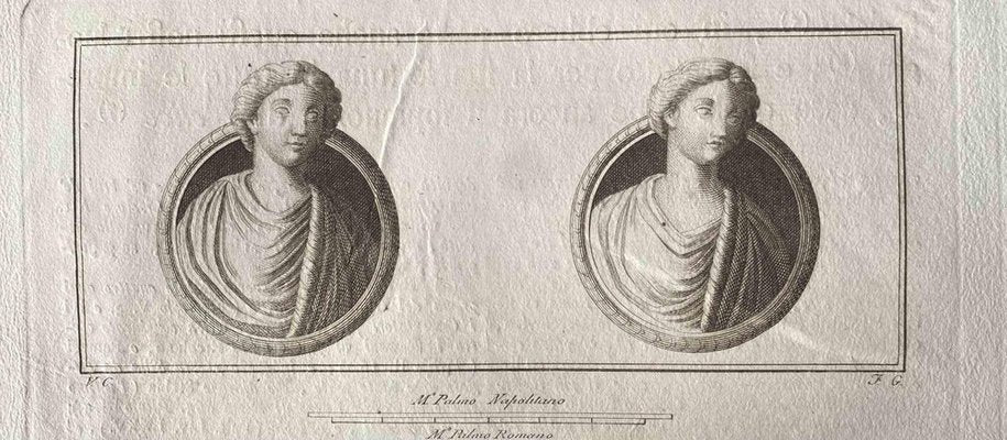 Unknown, Ancient Roman Busts, Original Etching, Late 18th Century-ZCI-1383073