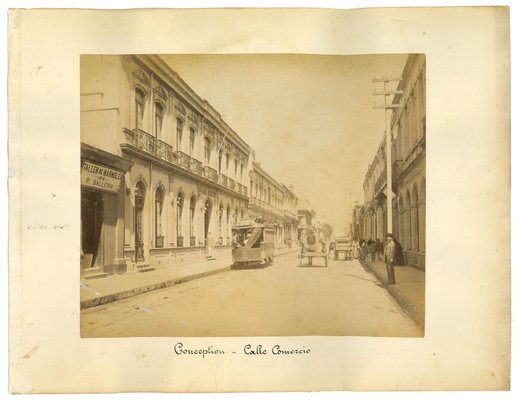 Unknown, Ancient View of Conception, Calle Comercio, Chile, Photo, 1880s-ZCI-911970