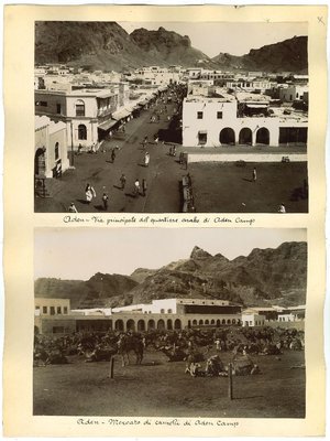 Unknown, Ancient Views of Aden, Original Albumen Print, 1880s/90s-ZCI-949364