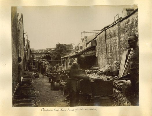 Unknown, Ancient Views of Canton, Albumen Prints, 1890s, Set of 2-ZCI-948253