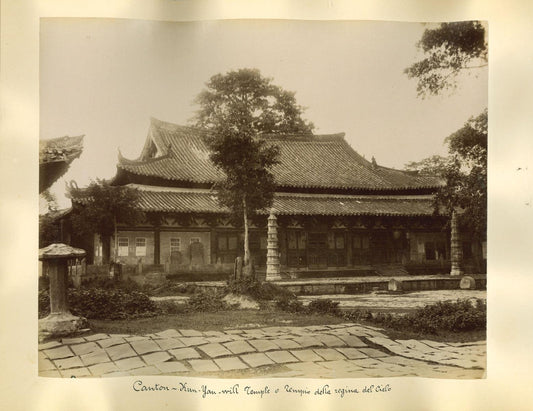 Unknown - Ancient Views of the Temple of the Queen of the Sky in Canton - 1890s