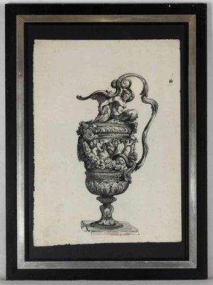 Unknown, Anfora, Ink Drawing, 18th Century-ZCI-1761946