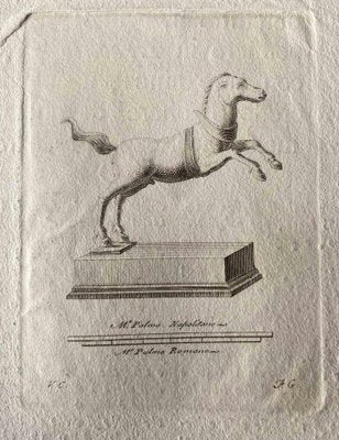 Unknown, Animal Figures from Ancient Rome, Original Etching, 1750s-ZCI-1758929