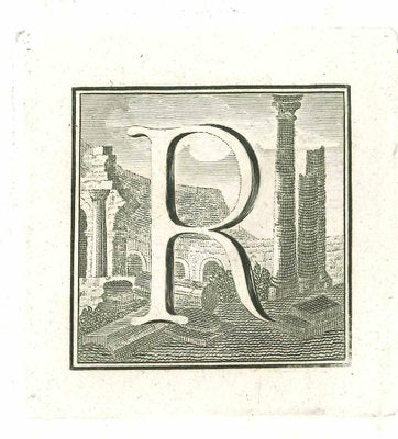 Unknown, Antiquities of Herculaneum: Letter R, Etching, 18th Century-ZCI-1758932