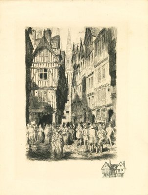 Unknown , Antwerp , Original Etching , Early 20th Century-ZCI-801245