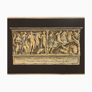 Unknown - Bas-Relief of the Roman Sarcophagus in the Cathedral of Pisa - Original Etching - 1880s-ZCI-835752