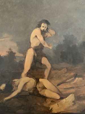 Unknown, Cain and Abel, Oil Painting, Early 20th Century-ZCI-1775825