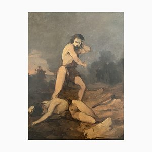 Unknown, Cain and Abel, Oil Painting, Early 20th Century-ZCI-1775825