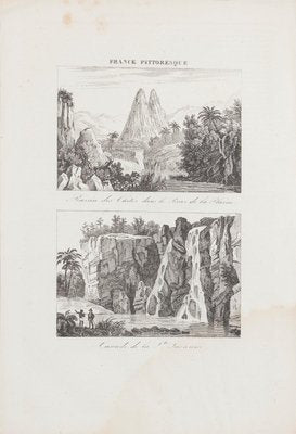 Unknown, Cascade De La Suzanne, Etching, 19th Century-ZCI-874865