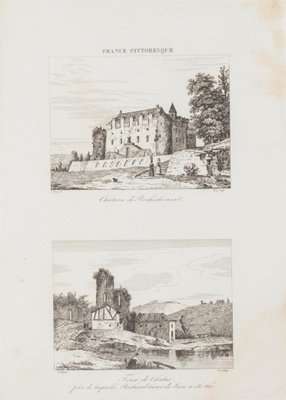 Unknown, Chateau De Rochechouart, Etching, 19th Century-ZCI-885368