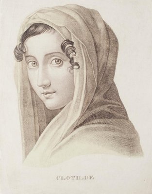 Unknown, Clotilde, Lithograph On Paper, 19th Century-ZCI-871117