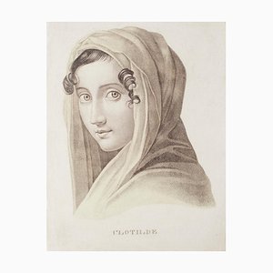 Unknown, Clotilde, Lithograph On Paper, 19th Century-ZCI-871117