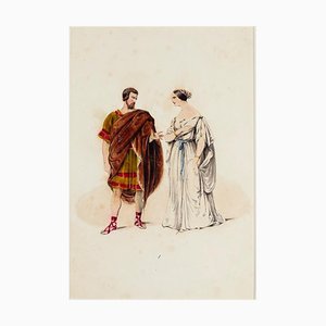 Unknown, Costume, Hand-Colored Lithograph, 19th Century-ZCI-1760481