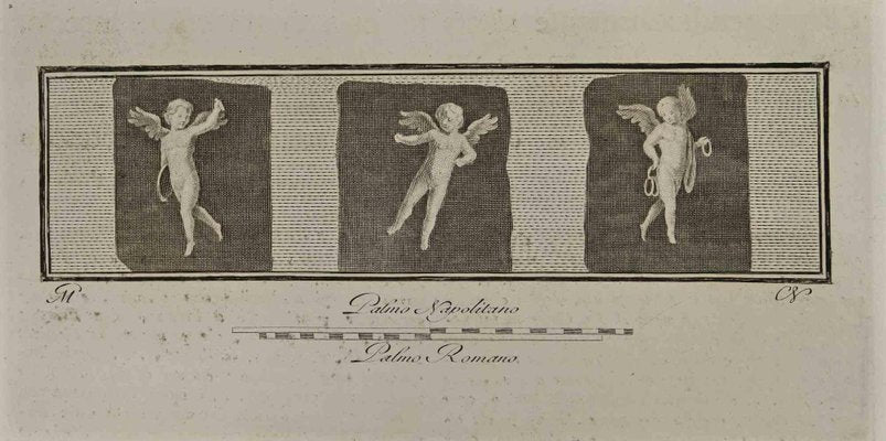 Unknown, Cupid In Three Frames, Etching, 18th Century-ZCI-1760587