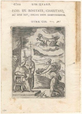 Unknown, Emblemi di Achille Bocchi, Etchings, 1555, Set of 4-ZCI-1762135