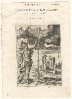 Unknown, Emblemi di Achille Bocchi, Etchings, 1555, Set of 4-ZCI-1762135