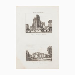 Unknown - French Castle - Original Etching - 19th Century-ZCI-872188