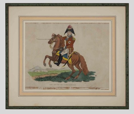 Unknown, General Sir Eire Coote, Original Watercolor Lithograph, 1816-ZCI-964202