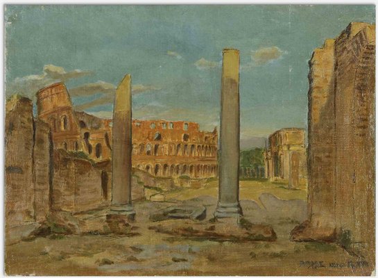 Unknown, Imperial Forums and Coliseum, Oil Painting-ZCI-1759331