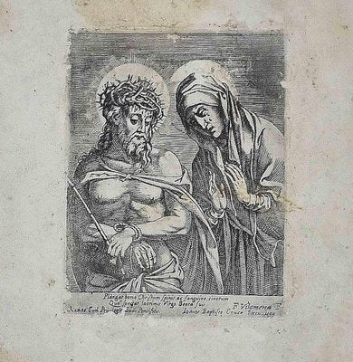 Unknown, Jesus and Virgin Mary, Etching, Late 18th Century-ZCI-1775681