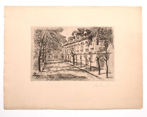 Unknown - Landscape - Original Etching on Paper - 1927-ZCI-830722