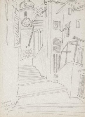 Unknown, Landscape, Pencil on Paper, 1948-ZCI-1781569