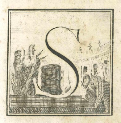 Unknown, Letter of the Alphabet S, Etching, 18th Century-ZCI-1770126